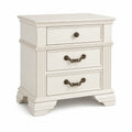 Mesita de noche de madera con 3 cajones 70x45x75 cm