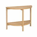 Mesa consola semicírculo madera de roble